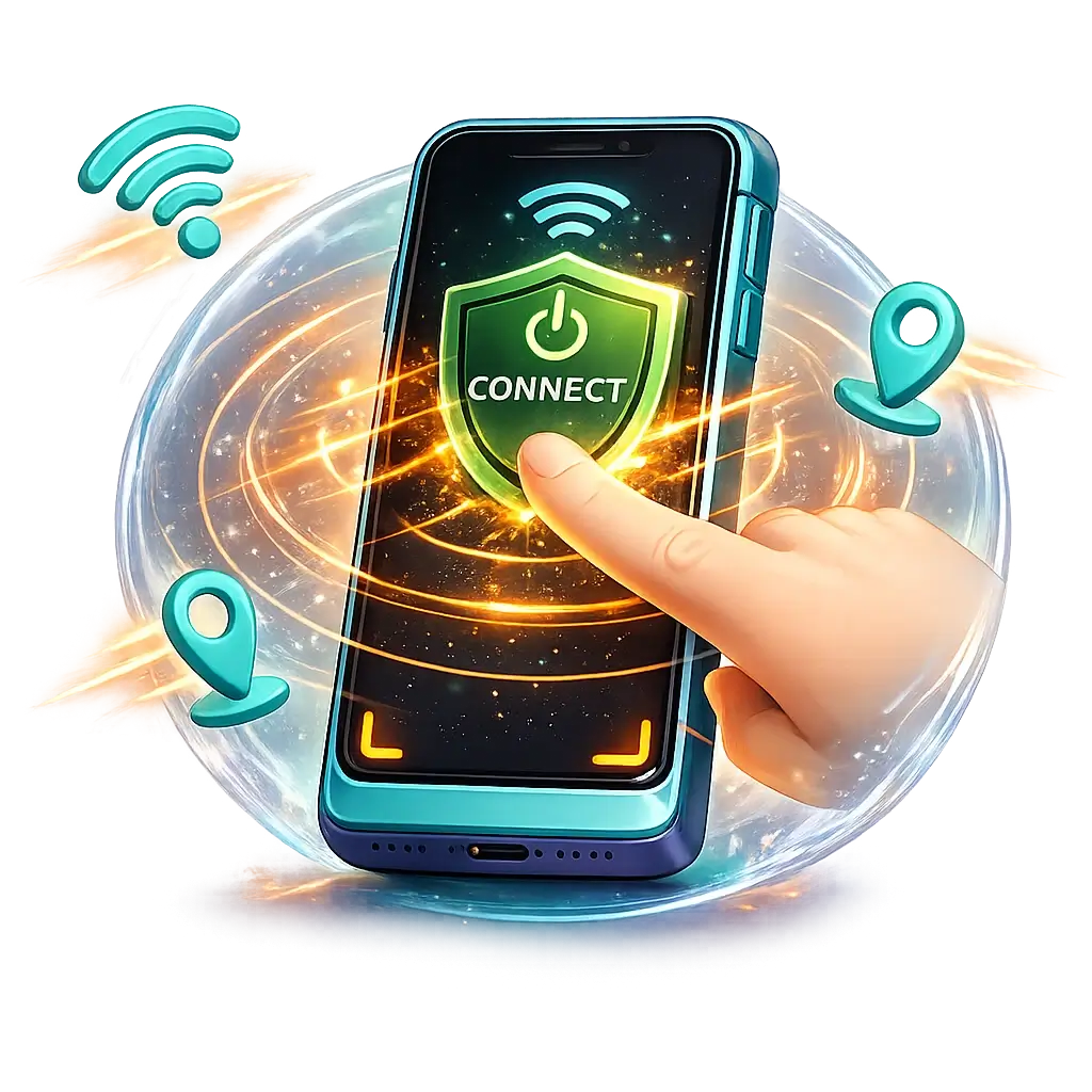 One-tap connect to free Canada VPN server instantly