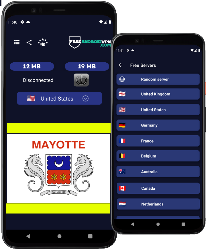 Free Mayotte VPN for Android